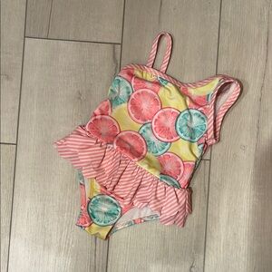 Colorful Fruit Print Swimsuit
